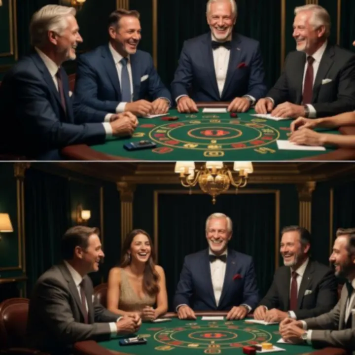 Goście grają przy profesjonalnych stołach pokerowych i kasynowych prowadzeni przez krupierów