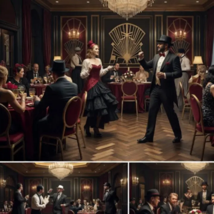 Elegancka sala przygotowana na tematyczną imprezę Dawid Połomski DOP